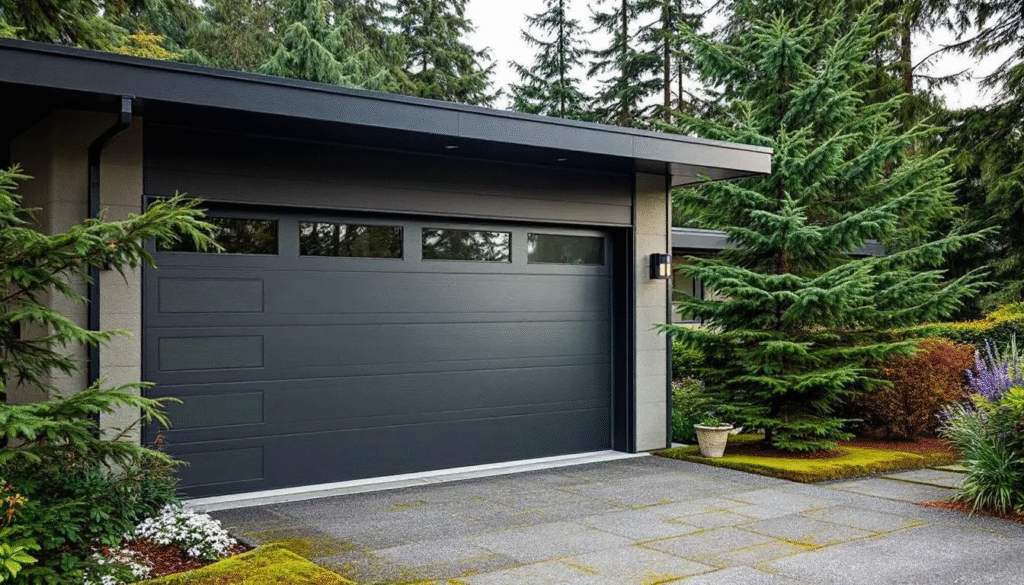 Professional garage door maintenance and safety inspection in Puyallup, WA.